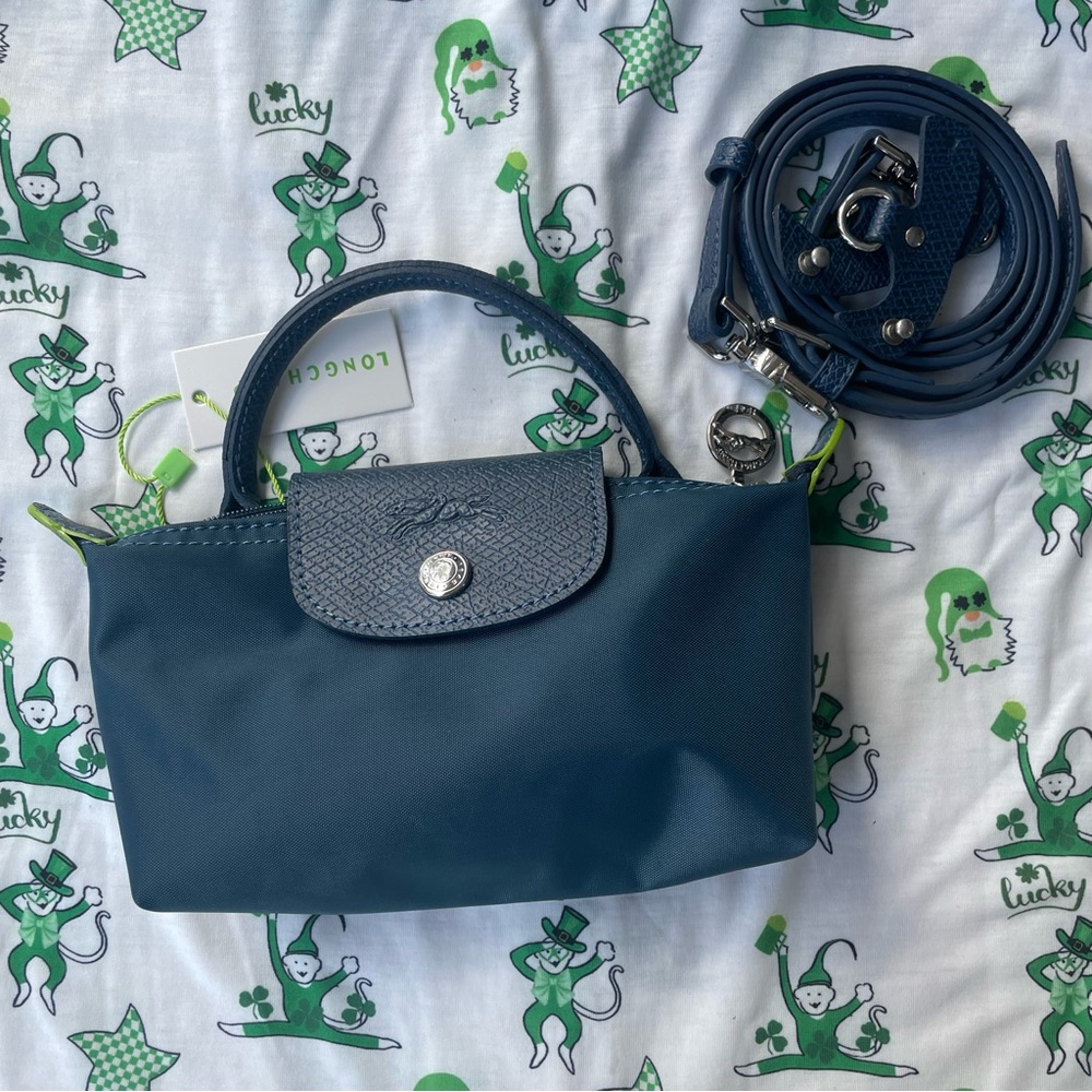 Navy Blue Longchamp Small Crossbody Bag